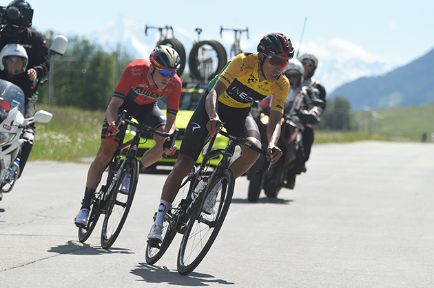 Egan Bernal and Rohan Dennis